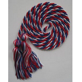 Tri-Color Single Honor Cord - Red/White/Royal